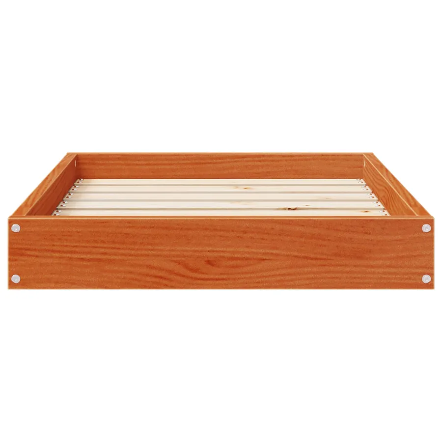 Lit pour Chien Cire marron 72 x 54 x 9 cm Bois de Pin Massif - 6