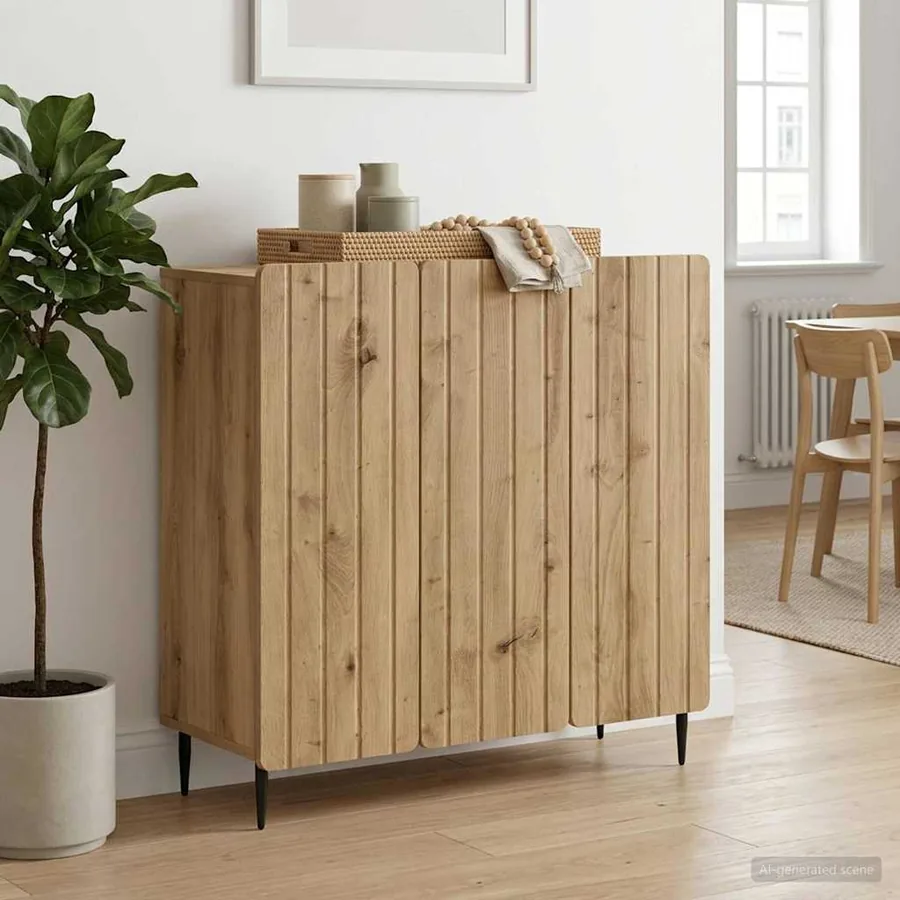 Buffet Chêne artisanal 89 x 34,5 x 82 cm Bois d'ingénierie