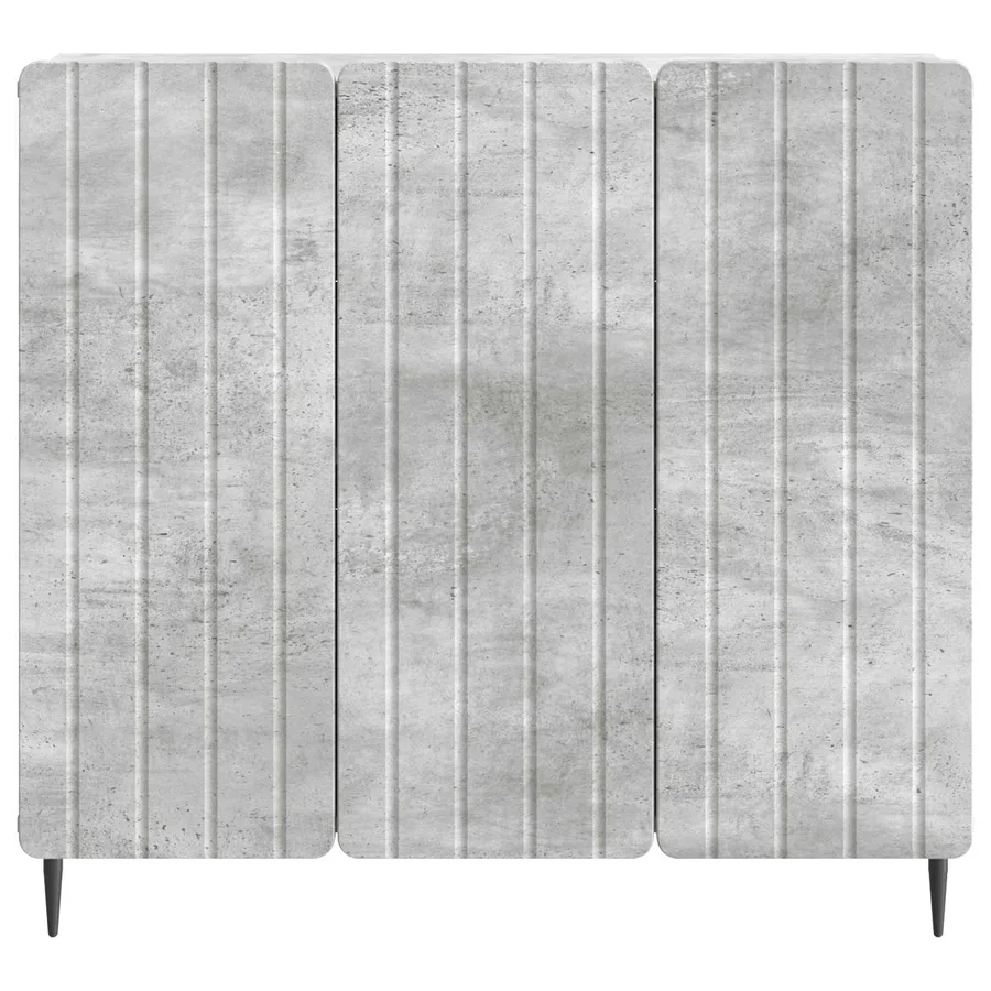 Buffet Gris béton 89 x 34,5 x 82 cm Bois d'ingénierie - 6