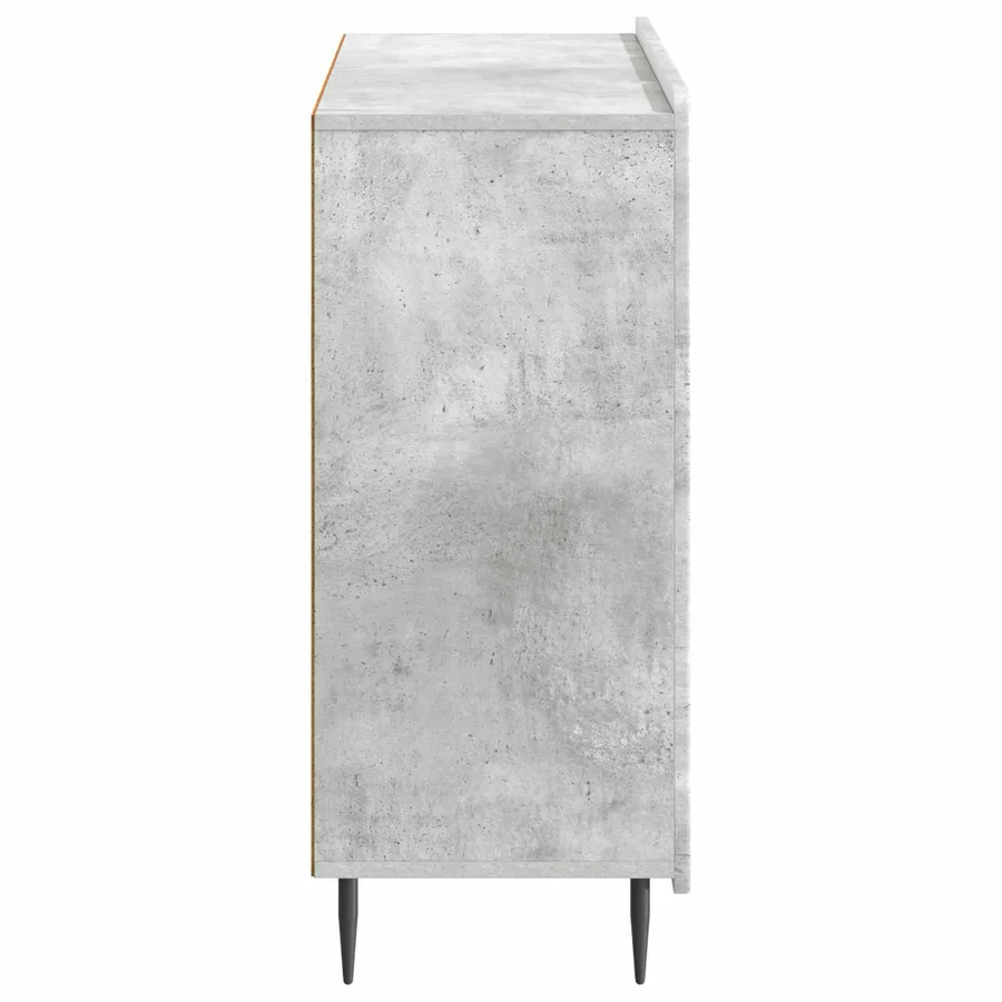 Buffet Gris béton 89 x 34,5 x 82 cm Bois d'ingénierie - 7