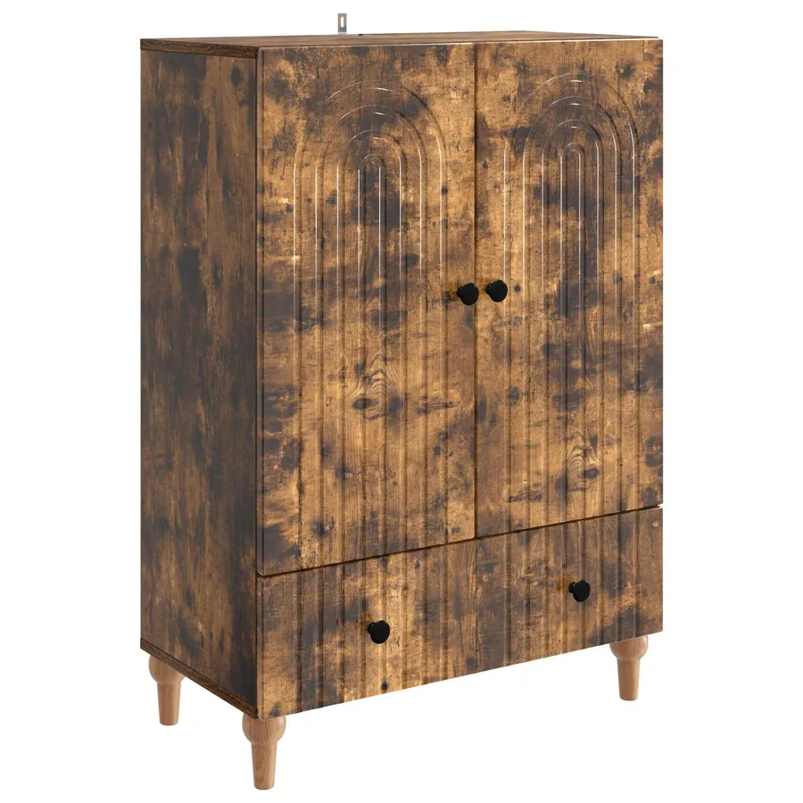 Buffet Chêne fumé 66 x 34,5 x 95 cm Bois d'ingénierie - 2