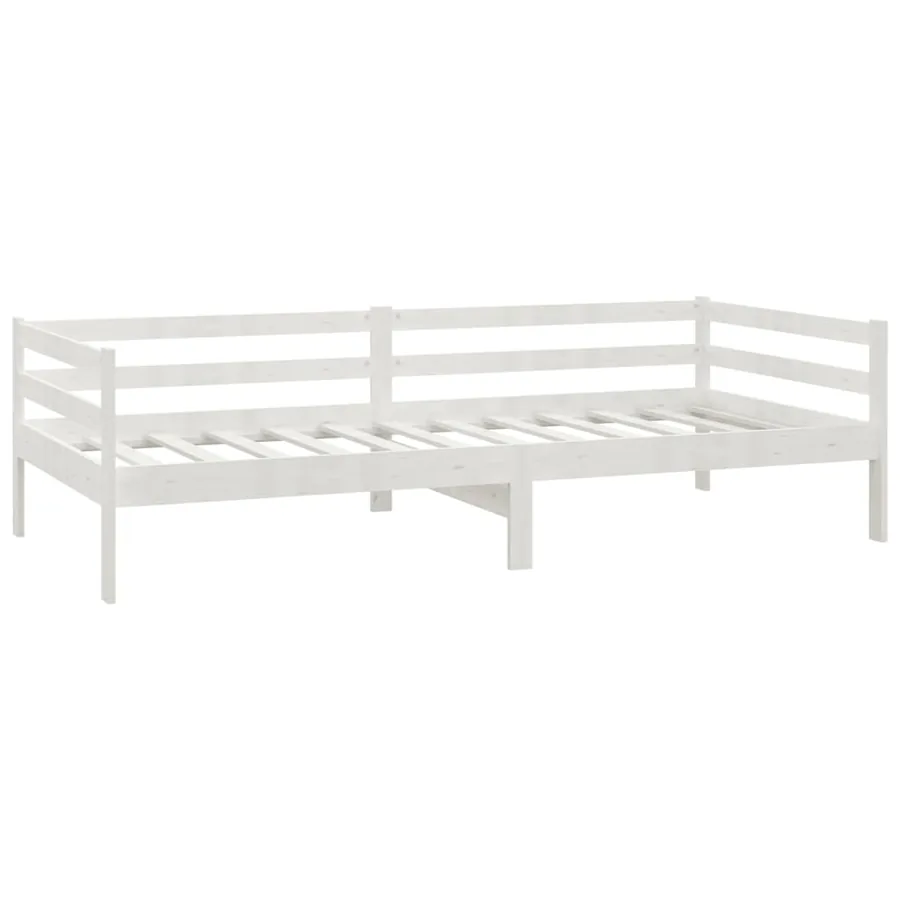 Lit de jour sans matelas avec tiroirs 90x200 cm blanc - 4