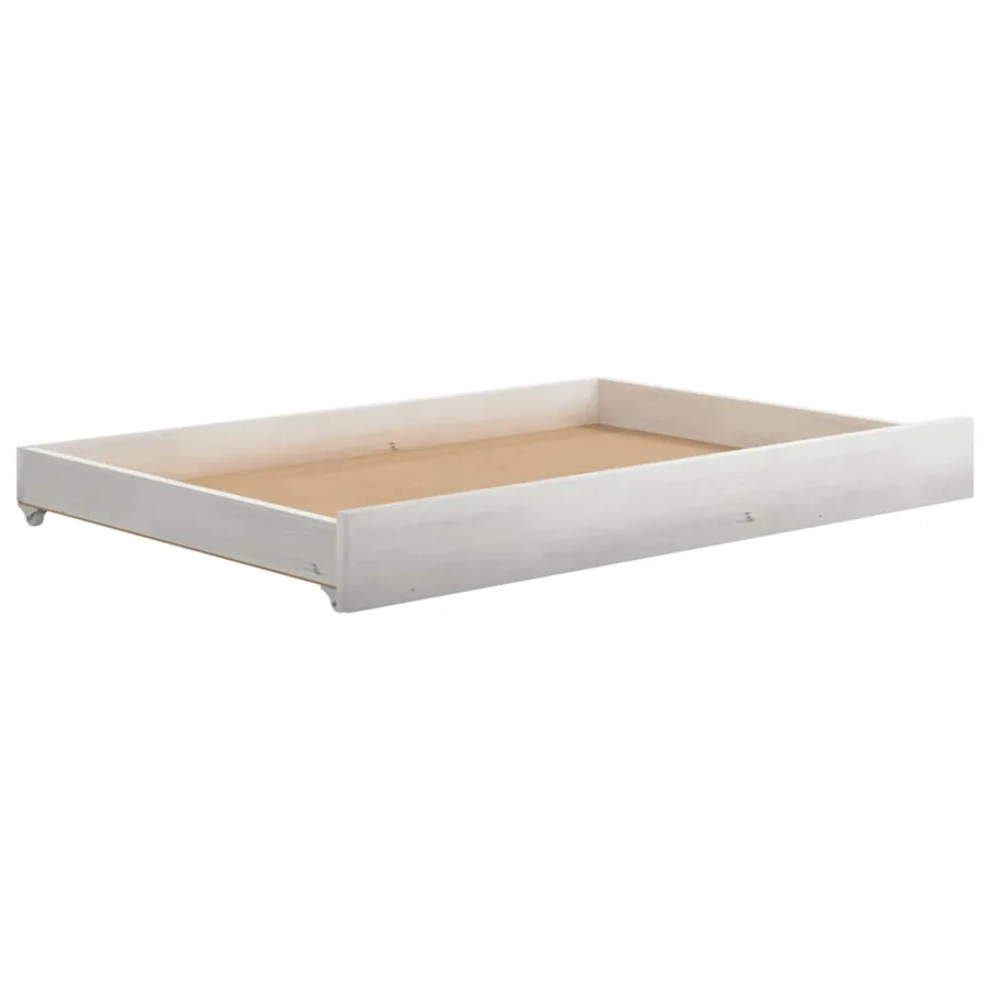 Lit de jour sans matelas avec tiroirs 90x200 cm blanc - 5