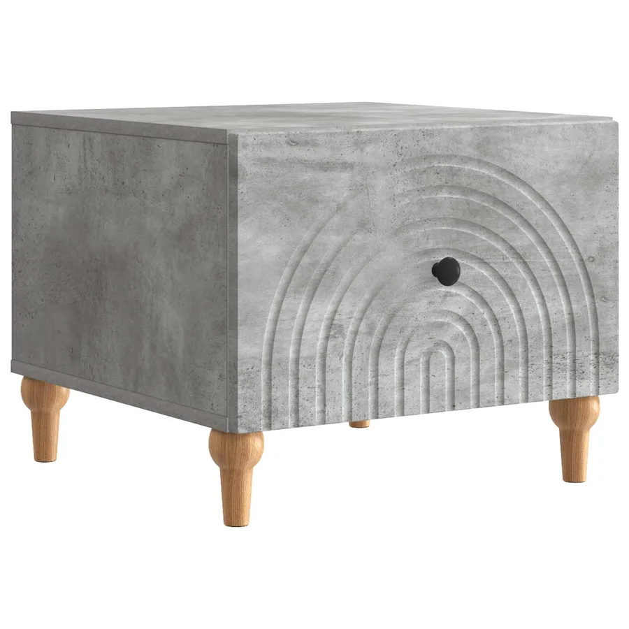 Table basse Gris béton 49 x 50 x 40 cm Bois d'ingénierie - 2