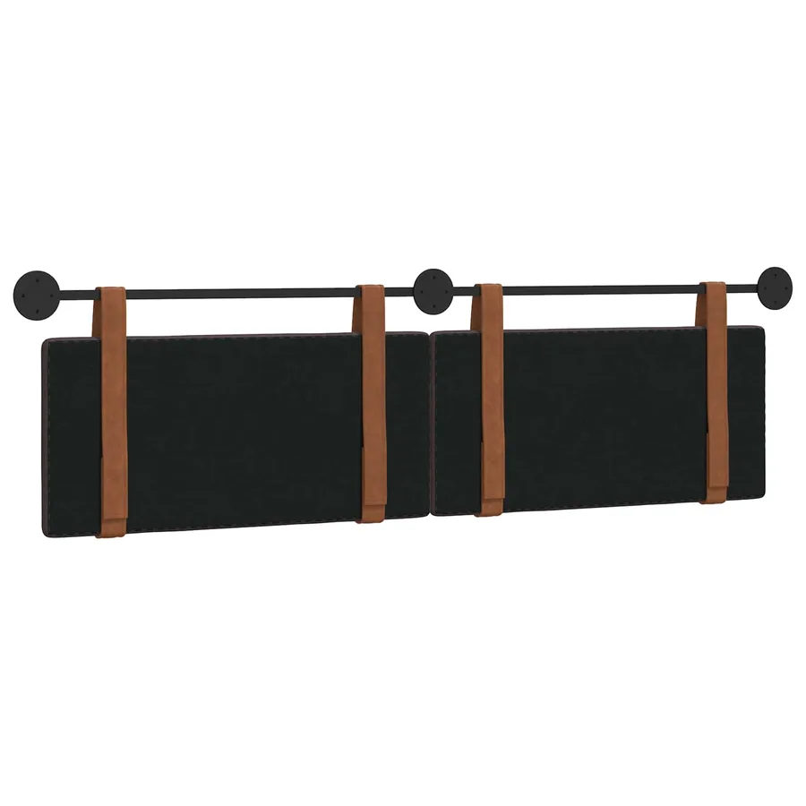 Tête de lit suspendue Marron foncé PU antique - 7