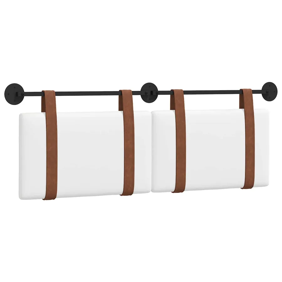 Tête de lit suspendue Blanc PU antique - 2