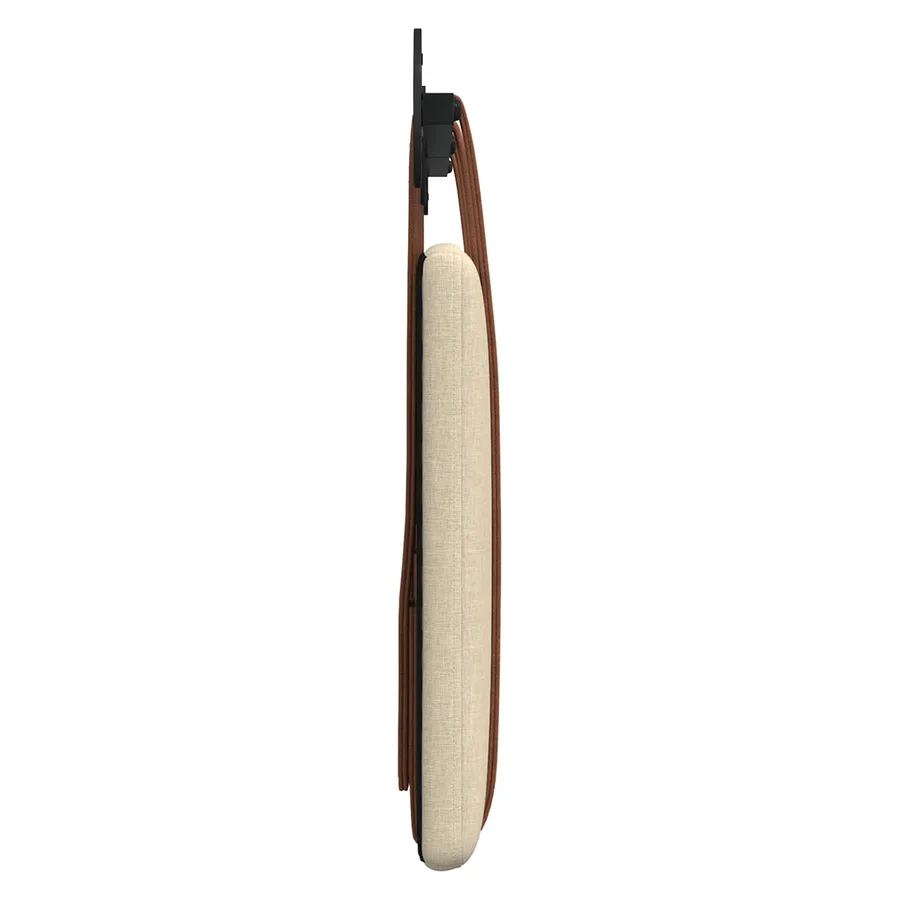 Tête de lit suspendue Uni Crème 130 x 55 x 5 cm PU antique - 6