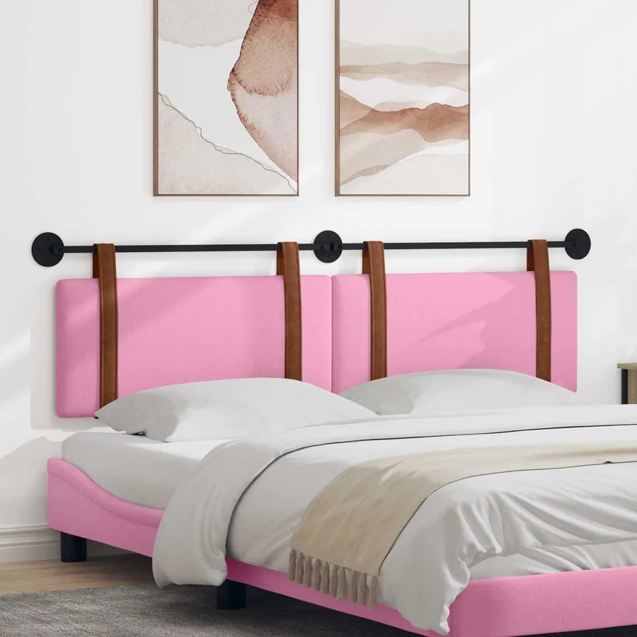 Tête de lit suspendue Rose PU antique