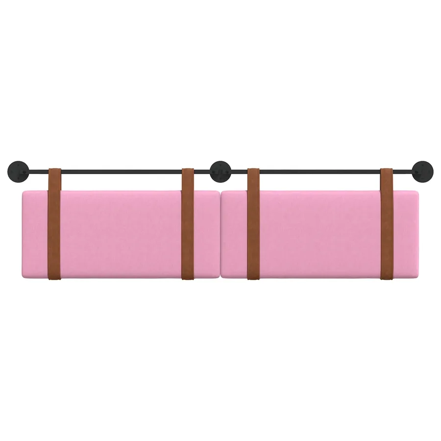 Tête de lit suspendue Rose PU antique - 5