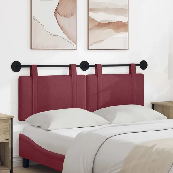 Tête de lit suspendue Bordeaux Tissu