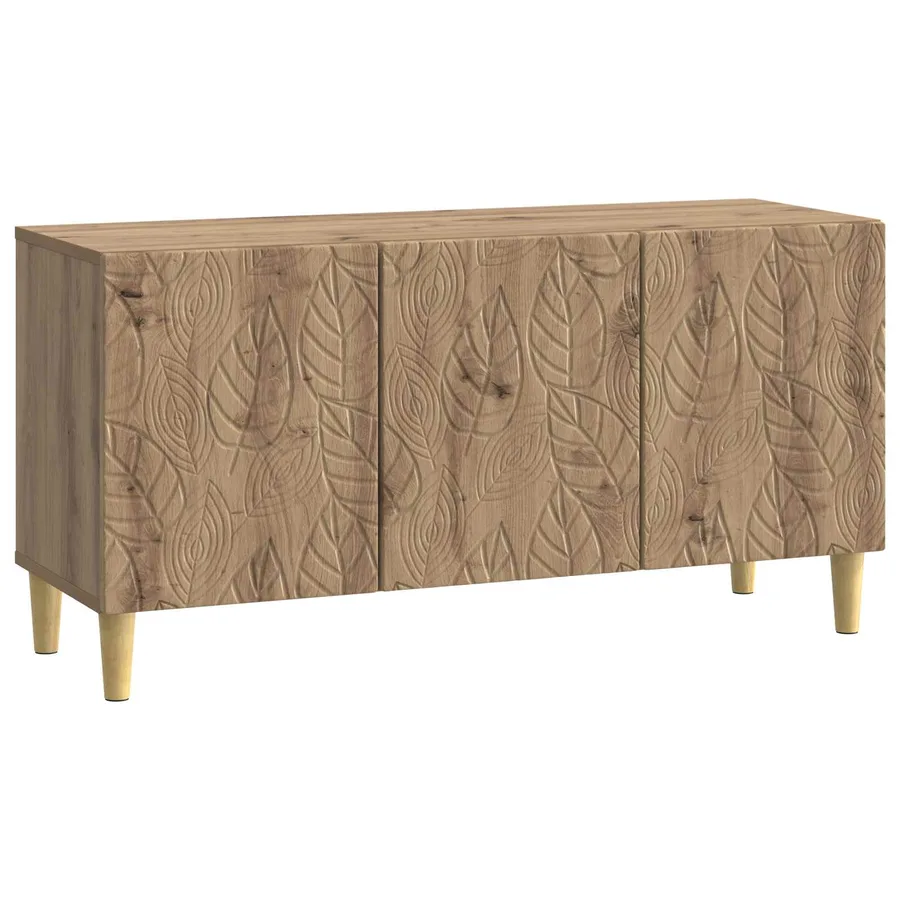 Meuble TV 99 x 34,5 x 50 cm Chêne artisanal Bois d'ingénierie - 2