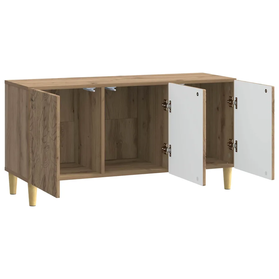 Meuble TV 99 x 34,5 x 50 cm Chêne artisanal Bois d'ingénierie - 4