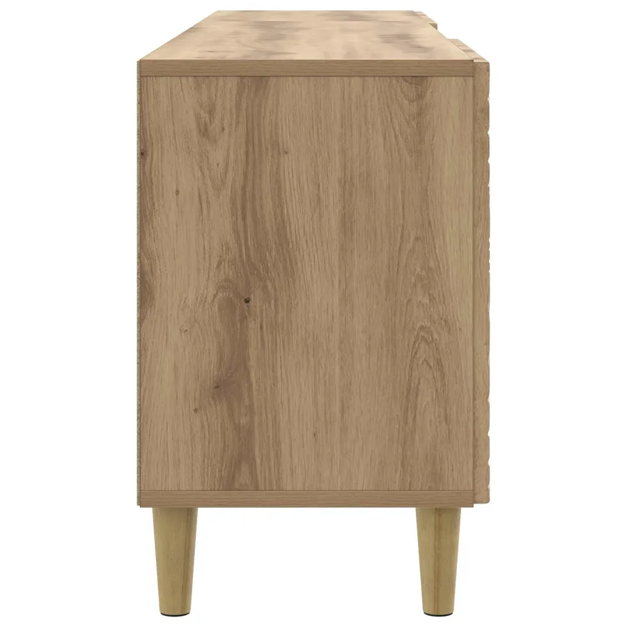 Meuble TV 99 x 34,5 x 50 cm Chêne artisanal Bois d'ingénierie - 6