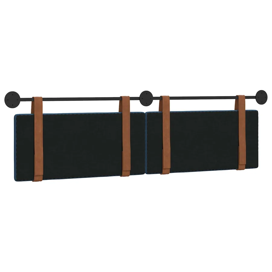 Tête de lit suspendue Bleu PU antique - 7