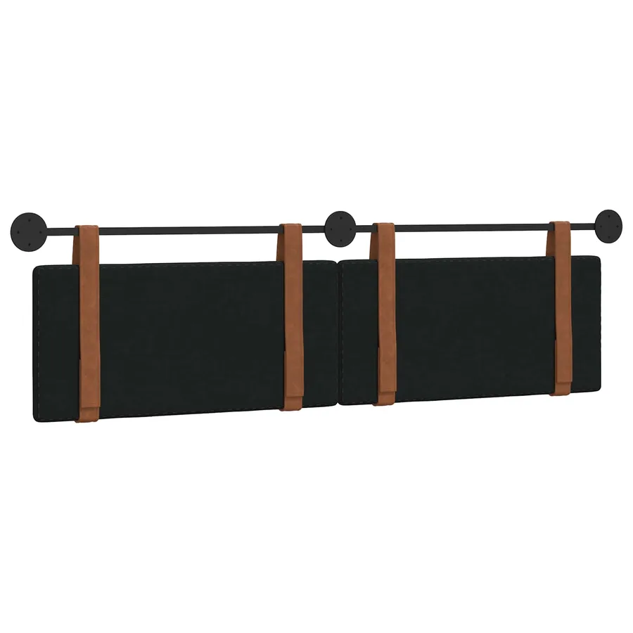 Tête de lit suspendue Noir PU antique - 7