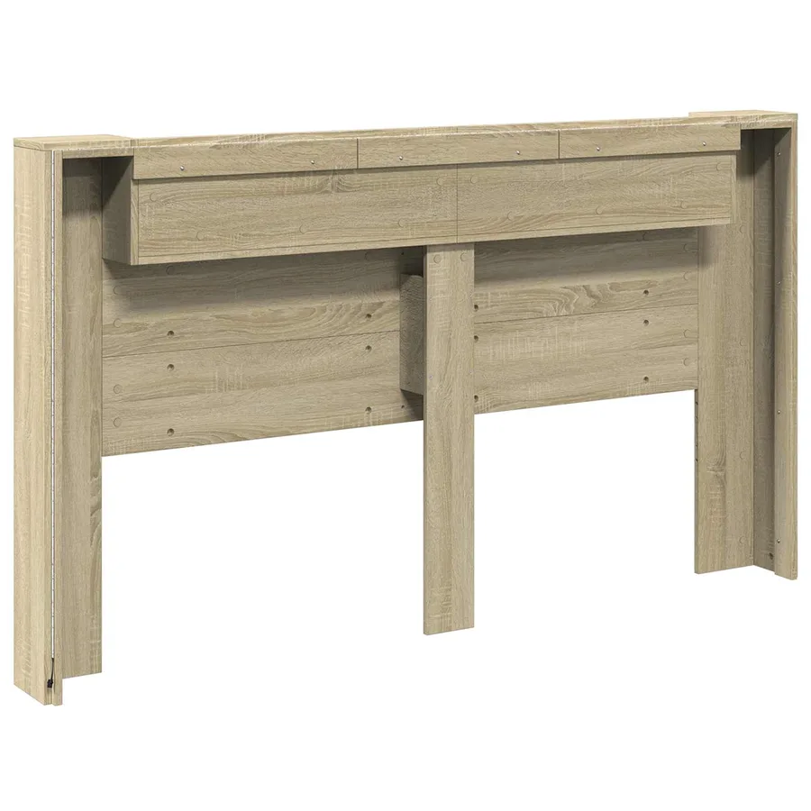 Cabinet de Tête de Lit avec LED Sonoma 180 x 16,5 x 103,5 cm - 7