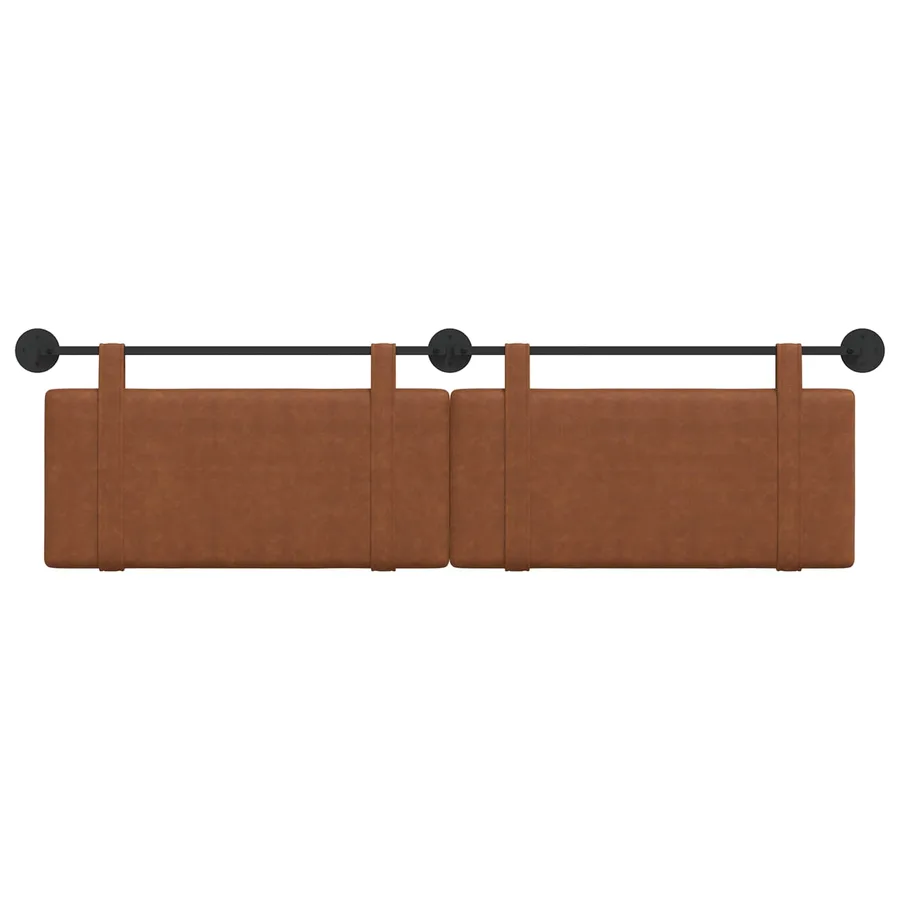 Tête de lit suspendue Marron PU antique - 5