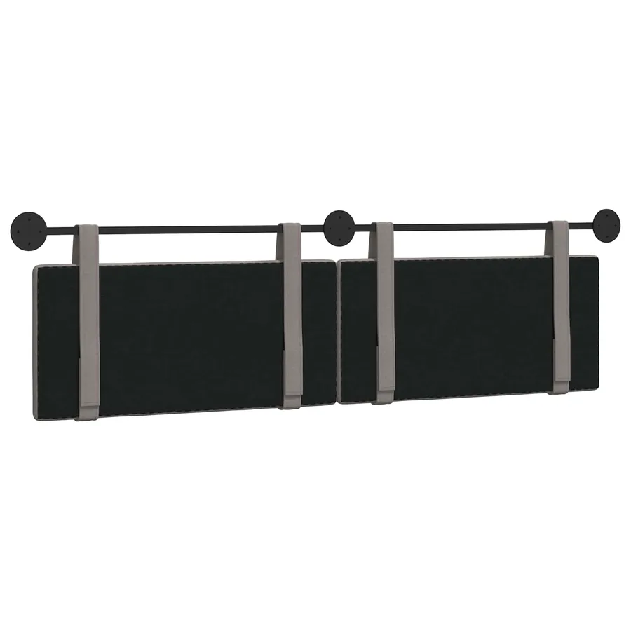 Tête de lit suspendue Taupe Tissu - 7