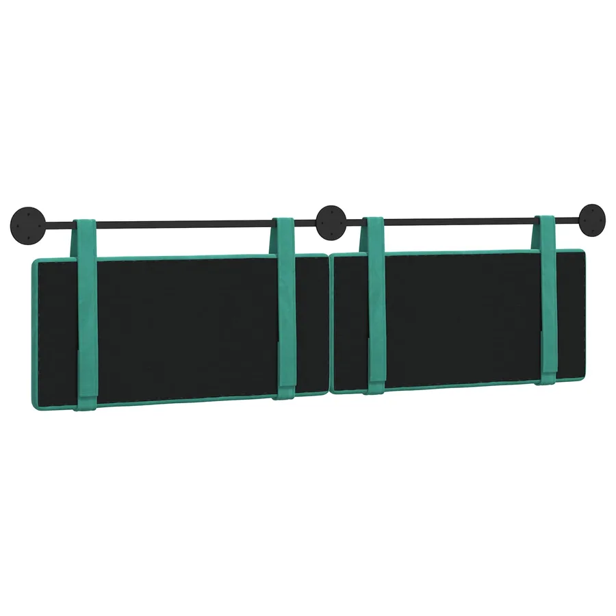 Tête de lit suspendue Turquoise Velours - 7