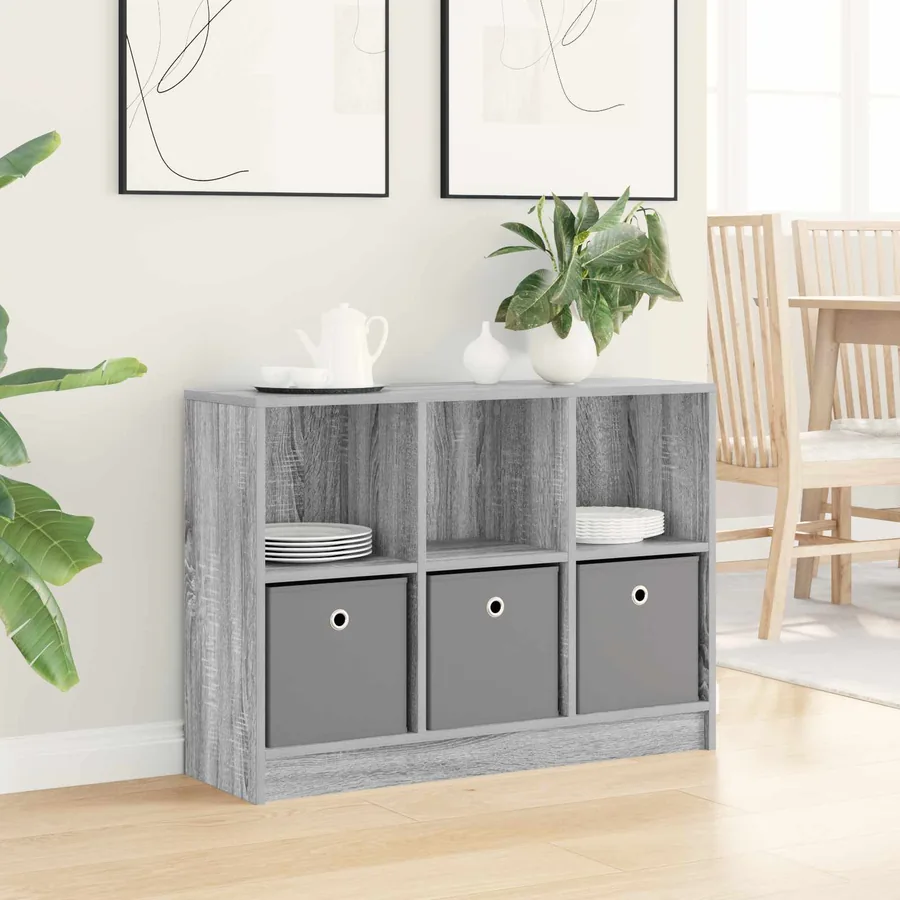 Buffet avec tiroir Gris Sonoma 88,5 x 27,5 x 63,5 cm