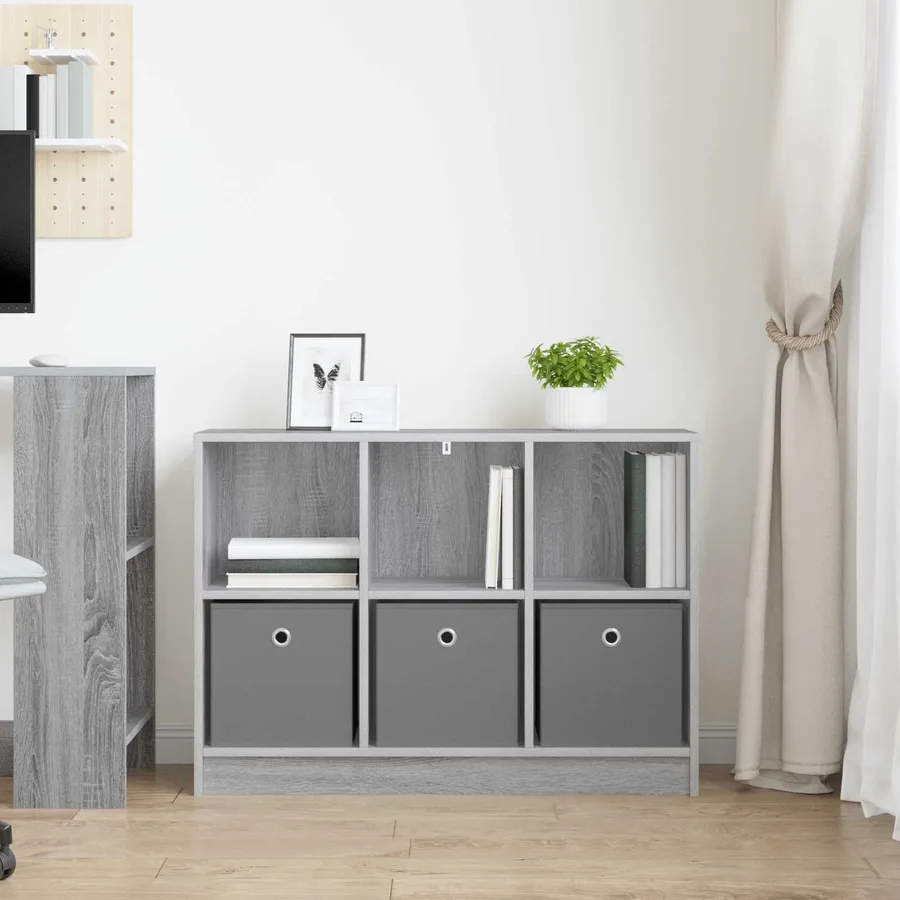 Buffet avec tiroir Gris Sonoma 88,5 x 27,5 x 63,5 cm - 4