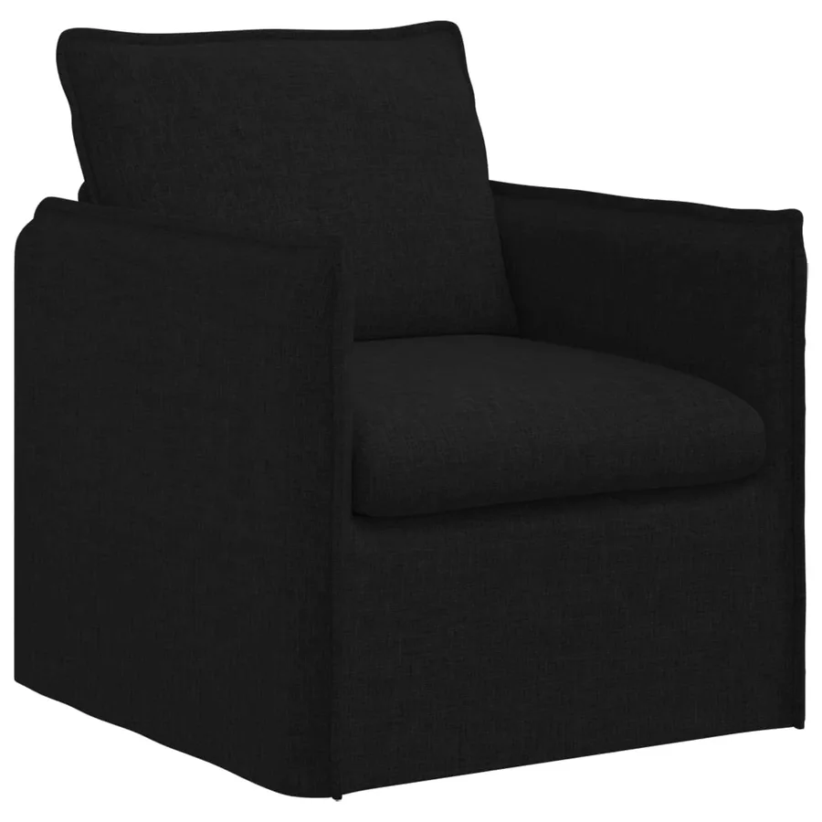 Ensemble de Canapés 2 pcs Noir 156 x 82 x 85 cm Tissu - 4