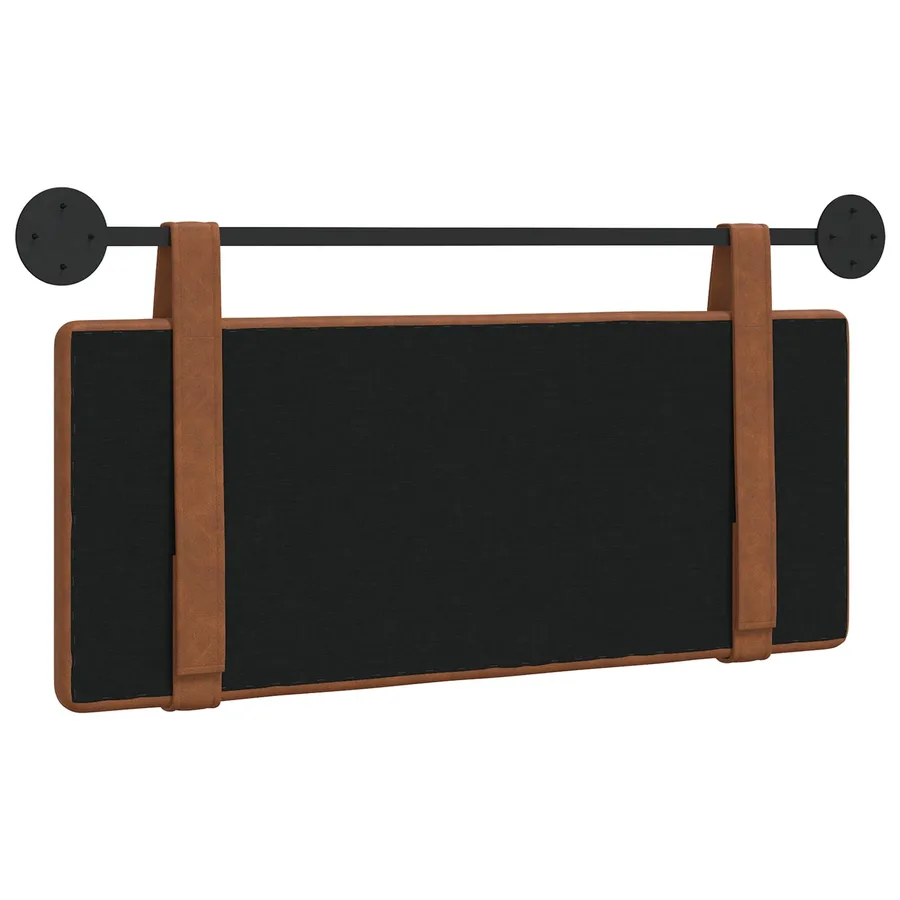 Tête de lit suspendue Marron PU antique - 7
