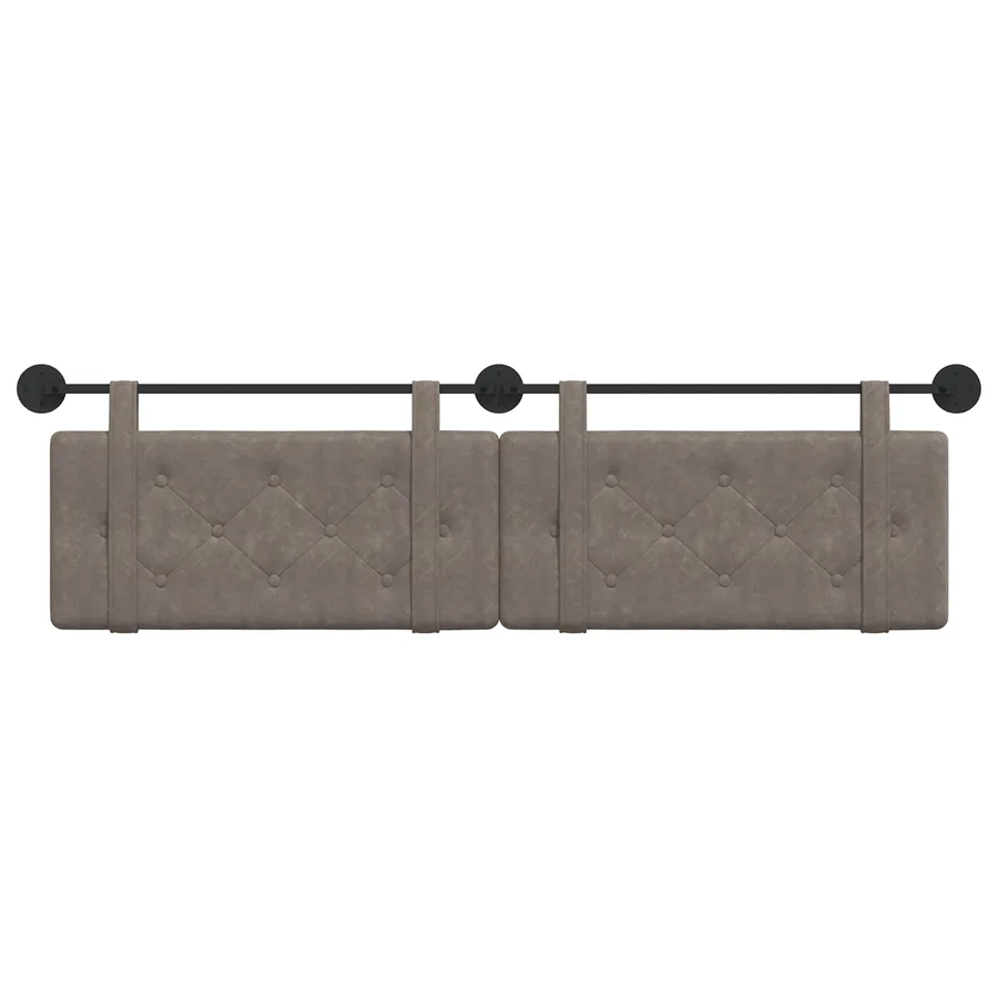 Tête de lit suspendue Gris PU antique - 5