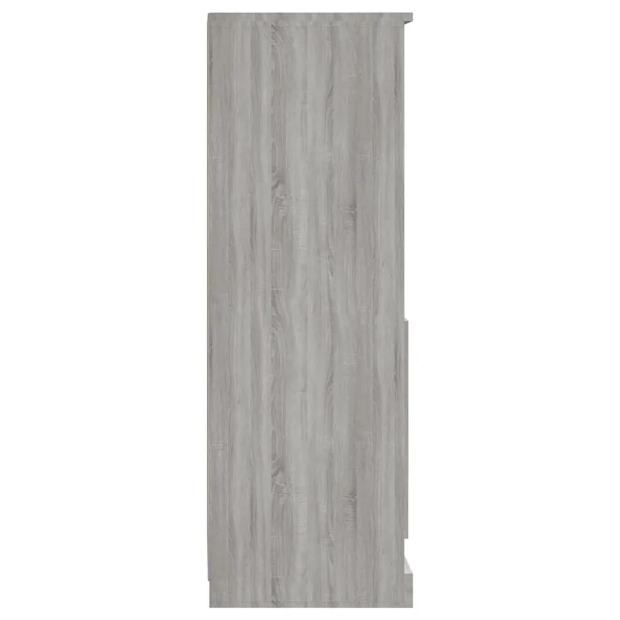 Buffet haut sonoma gris 36x35,5x103,5 cm bois d'ingénierie - 7