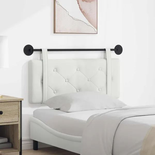 Tête de lit suspendue Blanc Simili cuir
