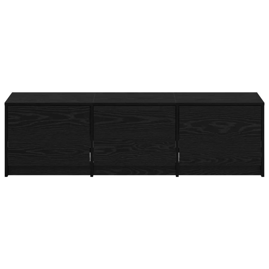 Meuble TV Chêne noir 140 x 34 x 40 cm Bois d'ingénierie - 7