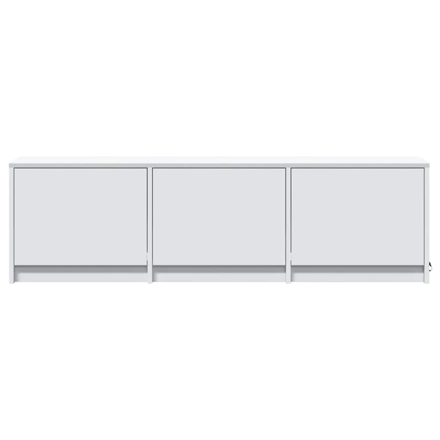 Meuble TV avec LED Blanc 140 x 34 x 40 cm Bois d'ingénierie - 5