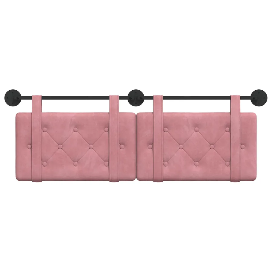 Tête de lit suspendue Rose Velours - 5