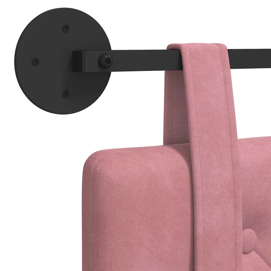 Tête de lit suspendue Rose Velours - 9