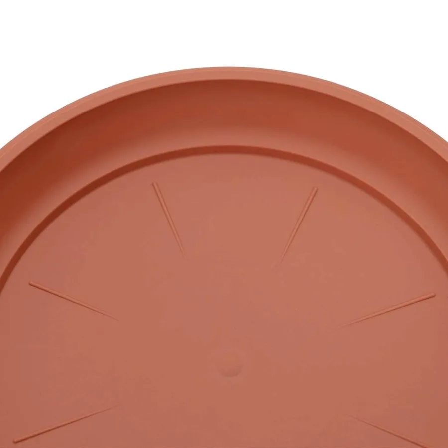 Pots de plantes 6 pcs Rouge brique Ø 17 x 14 cm Plastique - 10