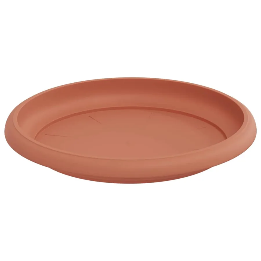 Pots de plantes 6 pcs Rouge brique Ø 17 x 14 cm Plastique - 7