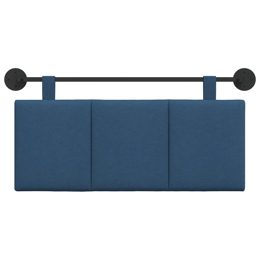 Tête de lit suspendue Bleu Tissu - 5