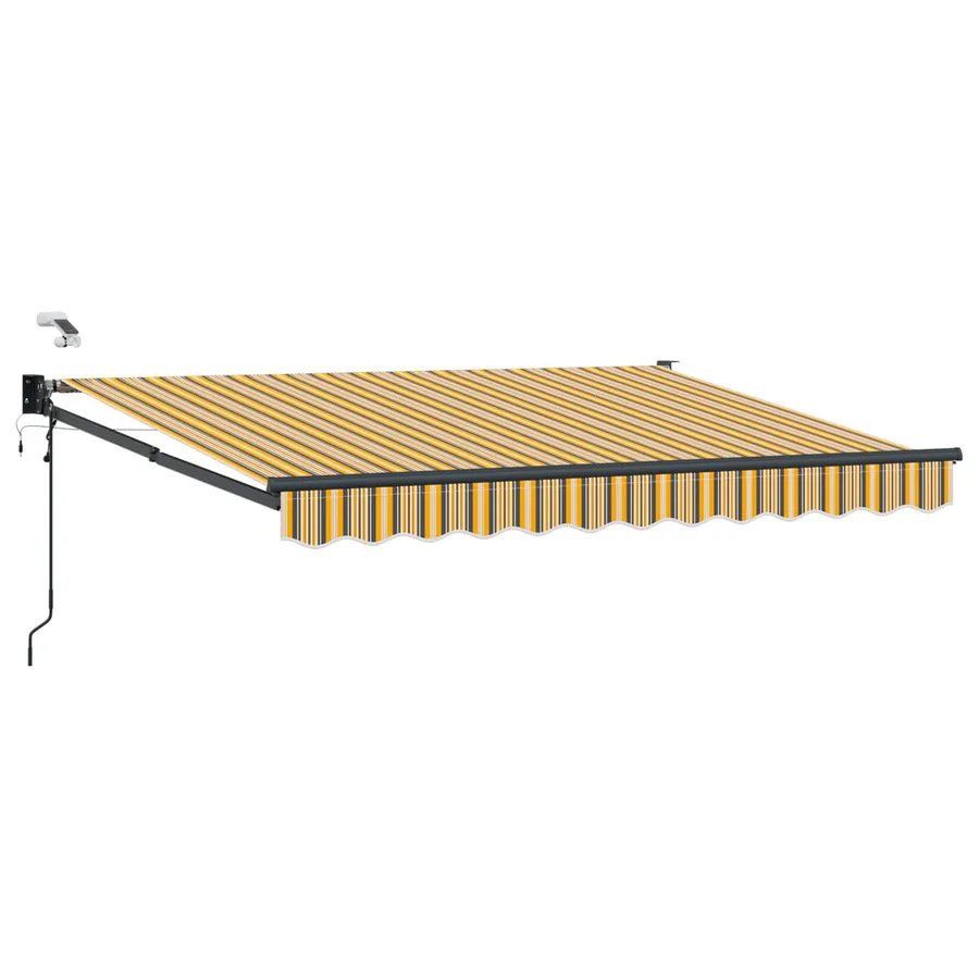 Auvent rétractable électrique Jaune et Gris 3,5 x 2 m - 2