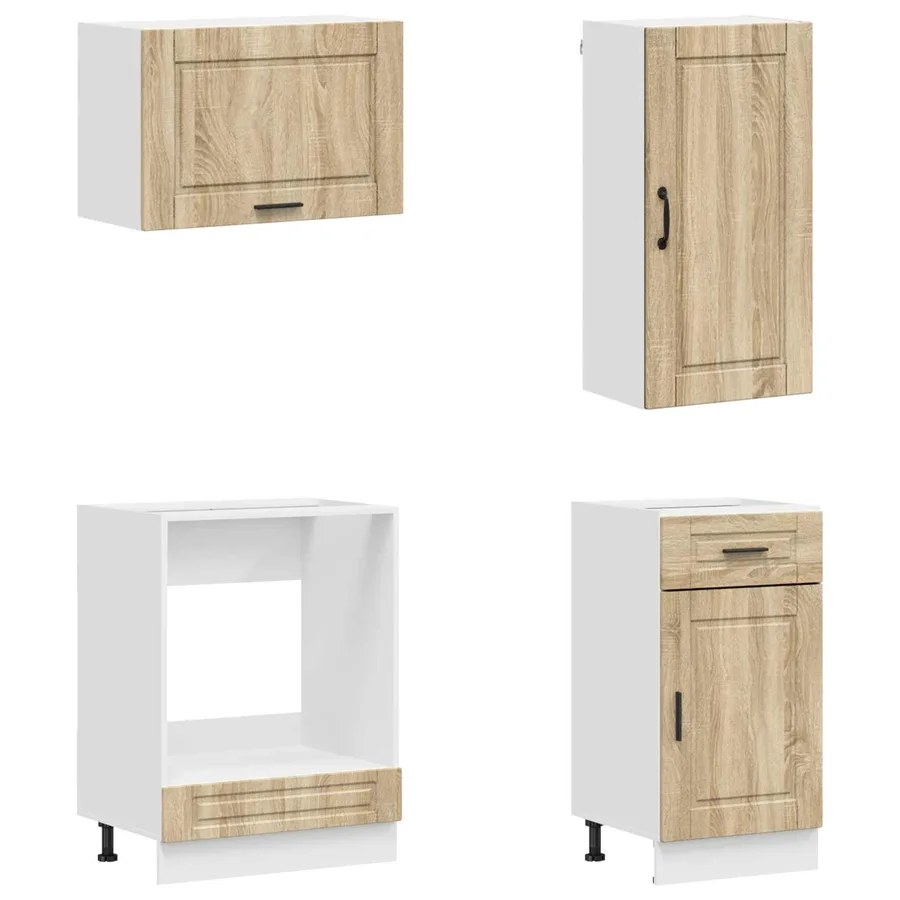 Unité de cuisine PORTO 8 pcs Chêne Sonoma Bois d'ingénierie - 4