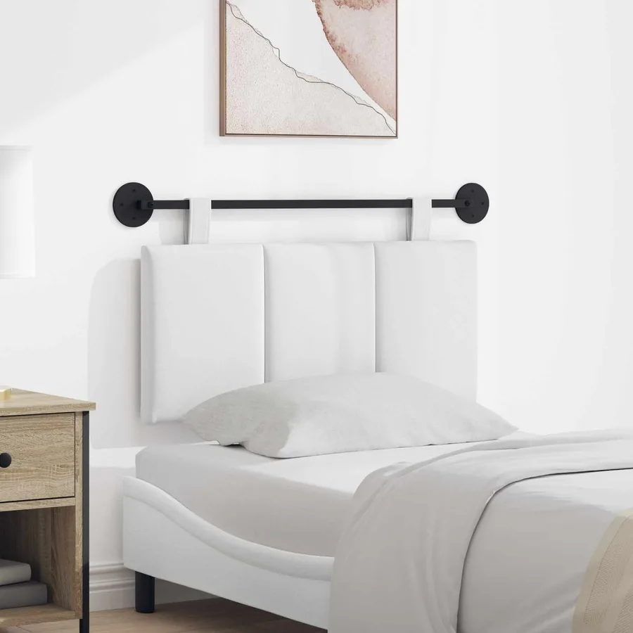 Tête de lit suspendue Blanc Tissu