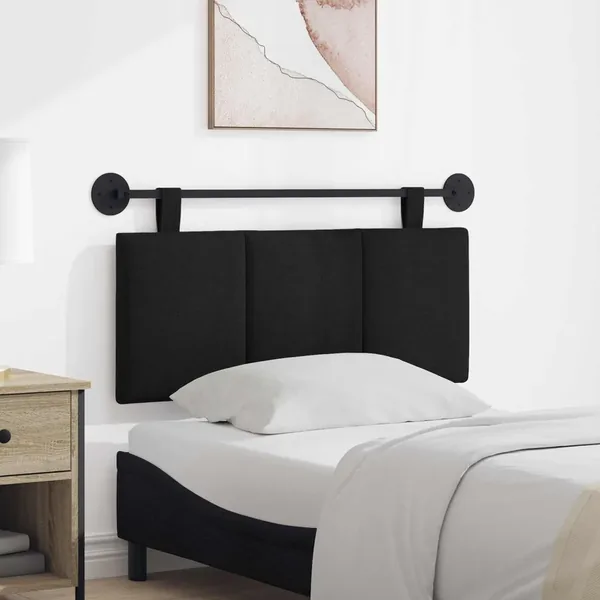 Tête de lit suspendue Noir tissu