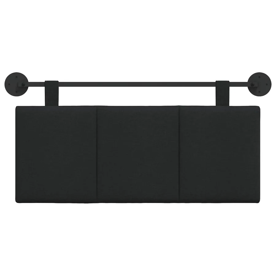 Tête de lit suspendue Noir tissu - 5