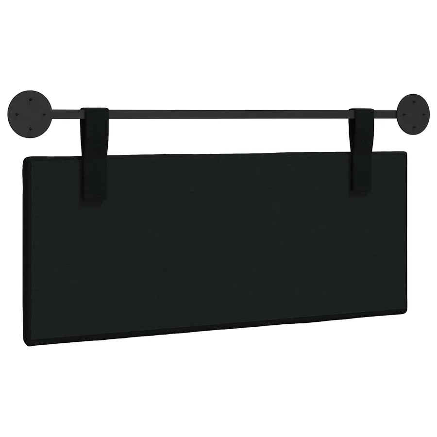 Tête de lit suspendue Noir tissu - 7
