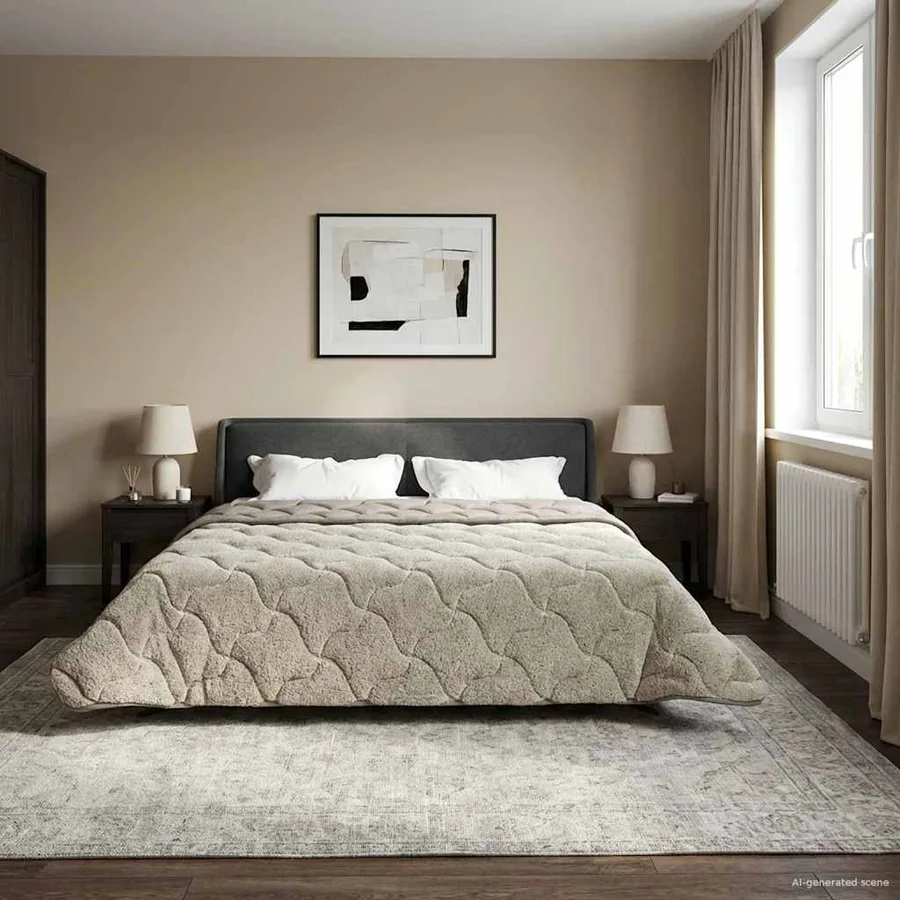 Duvet complet toute l'année Matelassé Gris clair 200 x 220 cm - 4