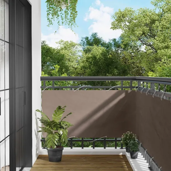 Écran de balcon 75 x 200 cm Oxford alu enduit de PU