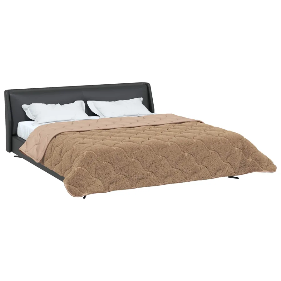 Duvet d'été simple Matelassé Taupe 220 x 240 cm - 3