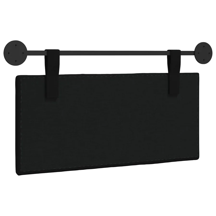 Tête de lit suspendue Noir Tissu - 7