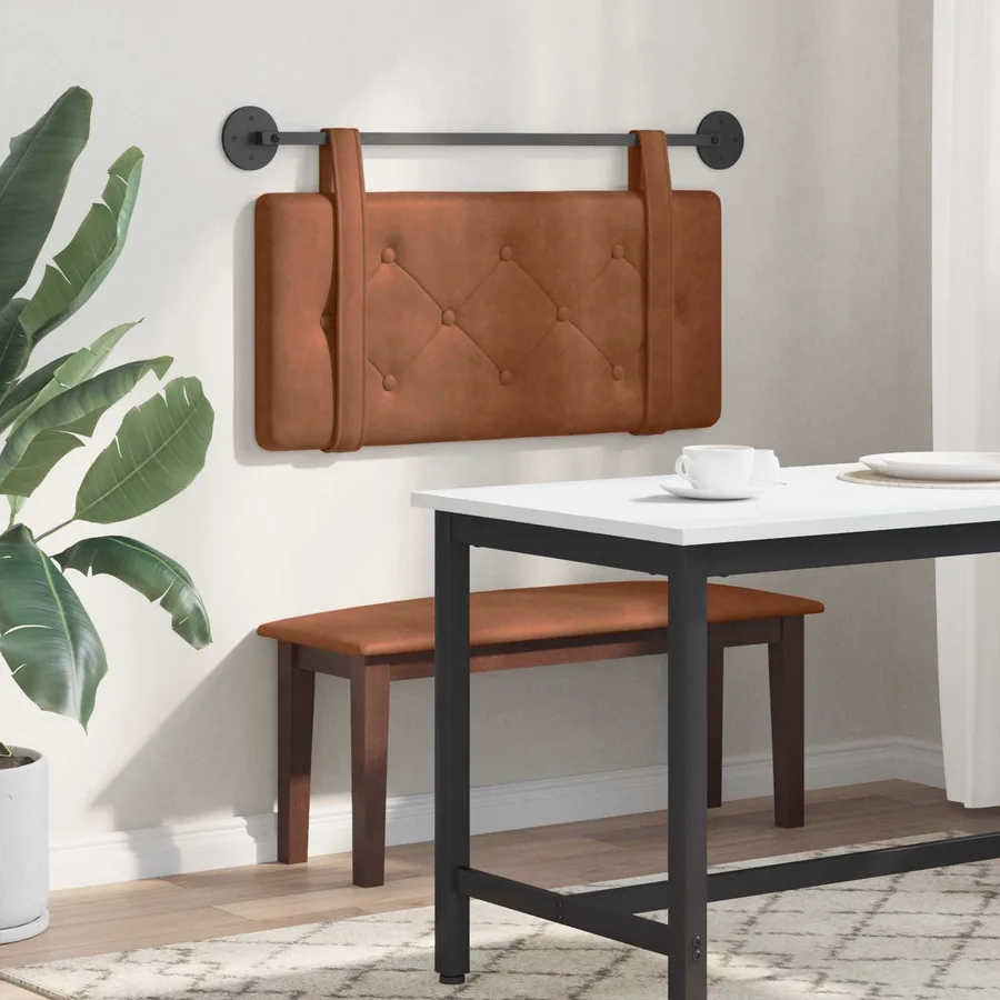 Tête de lit suspendue Marron PU antique - 4