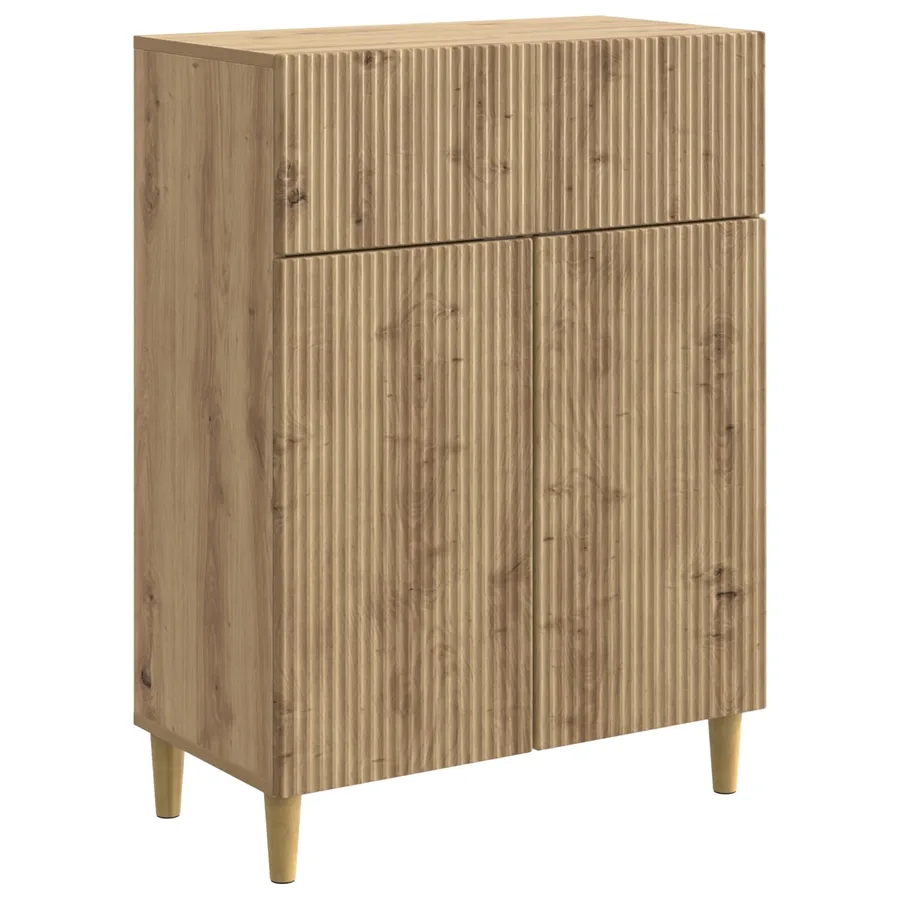 Buffet Chêne artisanal 66 x 34,5 x 90 cm Bois d'ingénierie - 2