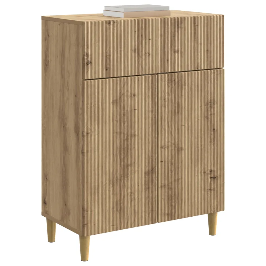 Buffet Chêne artisanal 66 x 34,5 x 90 cm Bois d'ingénierie - 3